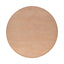 Minimalist Round Coffee Table With Shelf Storage - Natural