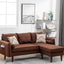 Mia - Sectional Sofa Chaise With USB Charger And Pillows