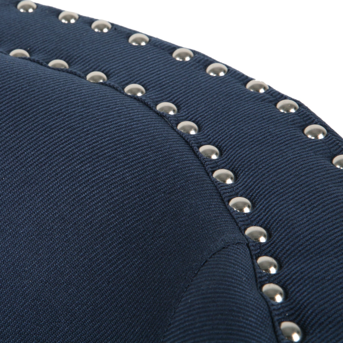 Modern Upholstered Swivel Club Chair With Nailhead Trim