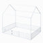 Metal House Bed With Fence And Door