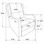 Cortland - Upholstered English Arm Recliner Chair Comfort Enhancing Lounge Chair - Ivory