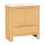 Softened Modern Bathroom Vanity With Sink