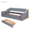 Upholstered Daybed With Storage Armrests And USB Port
