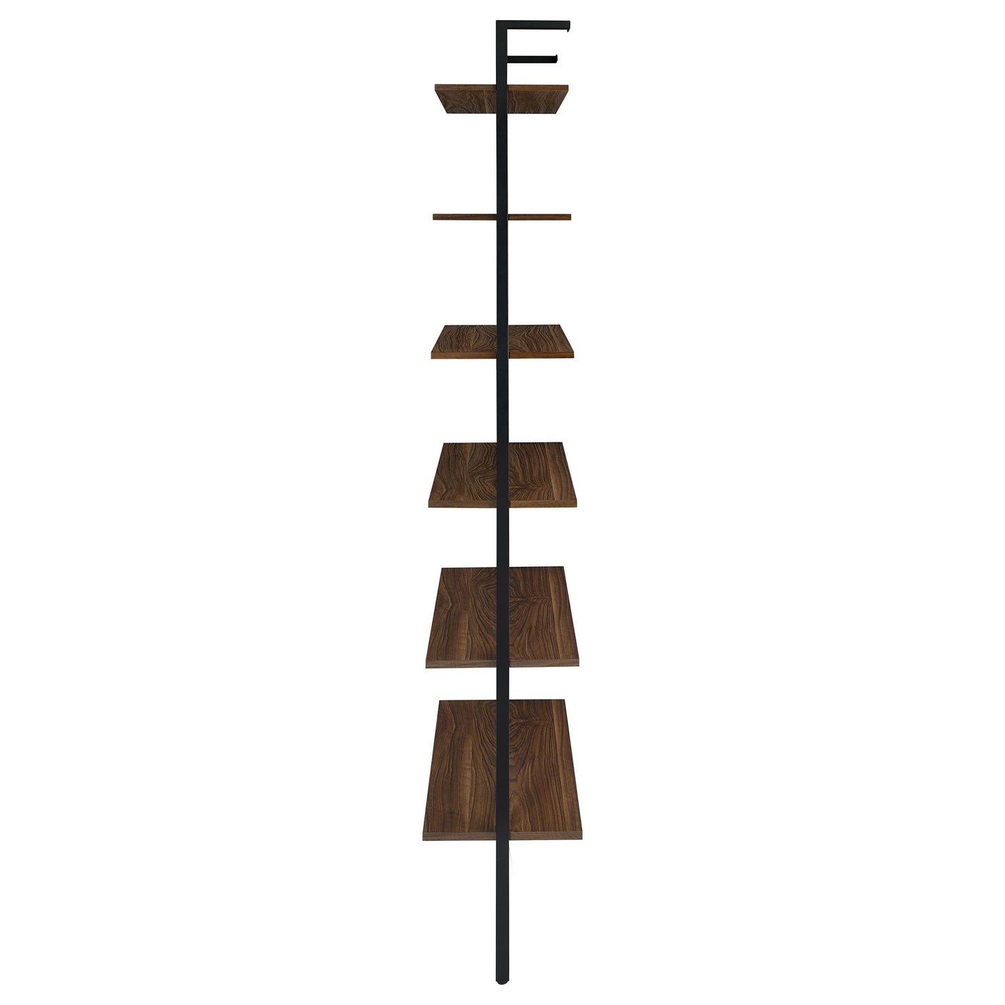 Christy - Owens - 6 Shelf Wall Bookshelf - Walnut