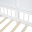 House Bed With Shelves, Window And Sparkling Light Strip On The Roof