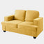 Modern Loveseat, Comfortable 2 Seater Couch With Deep Seating, Loose Back Cushions, Wide Arms