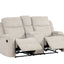 Galya - Motion Loveseat With Console - Light Gray