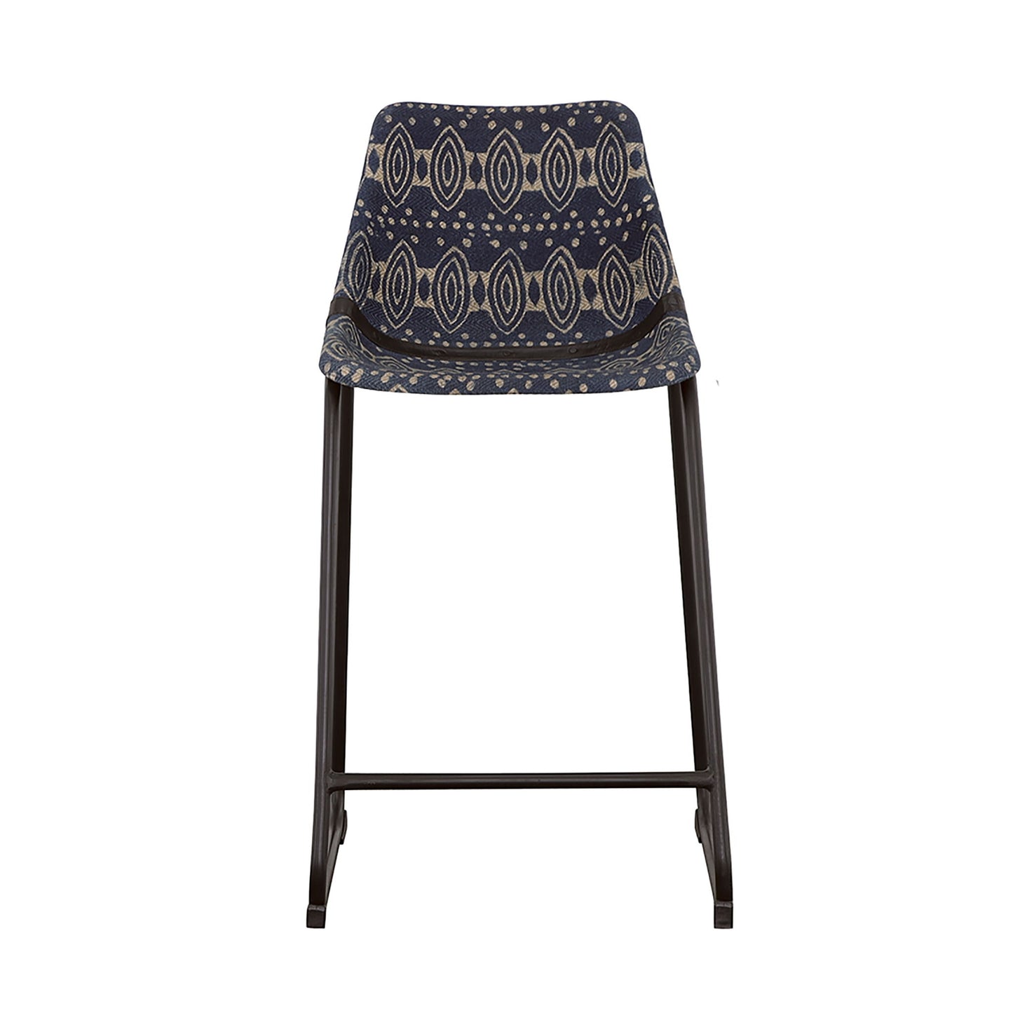 Claire - Canvas Upholstered Counter Chair (Set of 2) - Blue