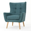 Club Chair With Rubberwood Legs