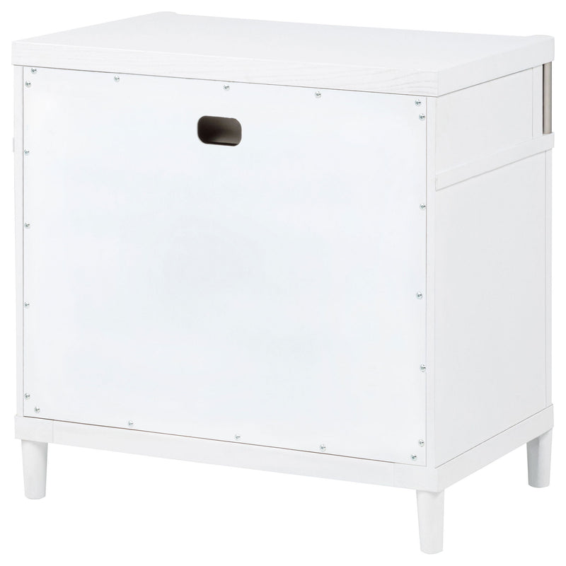 Robinson - 3 Drawer Nightstand - White
