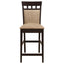 Upholstered Counter Height Stools (Set of 2) - Beige / Brown