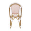 Outdoor Rattan And Aluminum French Bistro Chairs Set