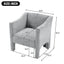 Barrel Accent Chair With Enclosed Arms