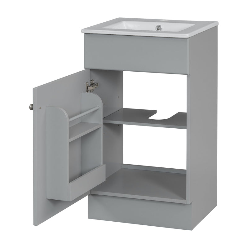Bathroom Vanity With Sink, Cabinet With Adjustable Shelf