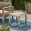 Cape Coral - Contemporary Side Table With Frosted Glass Top