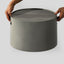 Propane Tank Cover Round Tank Holder Hide Away Side Table - Gray