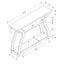 Accent Console Table For Entryway, Unique Curved Design