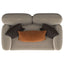 Repley - Upholstered Sculpted Track Arm Loveseat - Beige