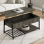 Contemporary Coffee Table, Lift Top, Rectangular