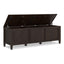 Connaught - Large Storage Bench Trunk - Dark Brown