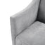 Barrel Accent Chair With Enclosed Arms