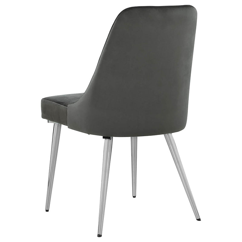 Side Chairs Upholstered With Tapered Legs (Set of 2)