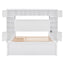 Bed With All In One Cabinet, Shelf And Sockets, Twin Long Trundle