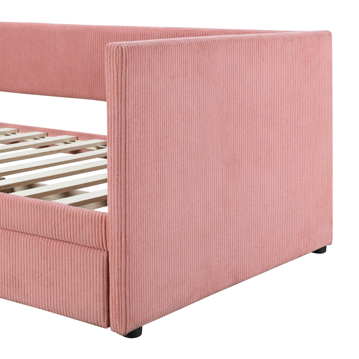 Daybed With Two Drawers And Wood Slat