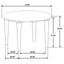 Leska - Round Coffee Table - White