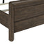 Panel Bed Frame With Unique Headboard And Included Slats