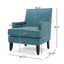 Serenada - Upholstered Fabric Club Chair With Nailhead Trim And Tapered Birch Legs