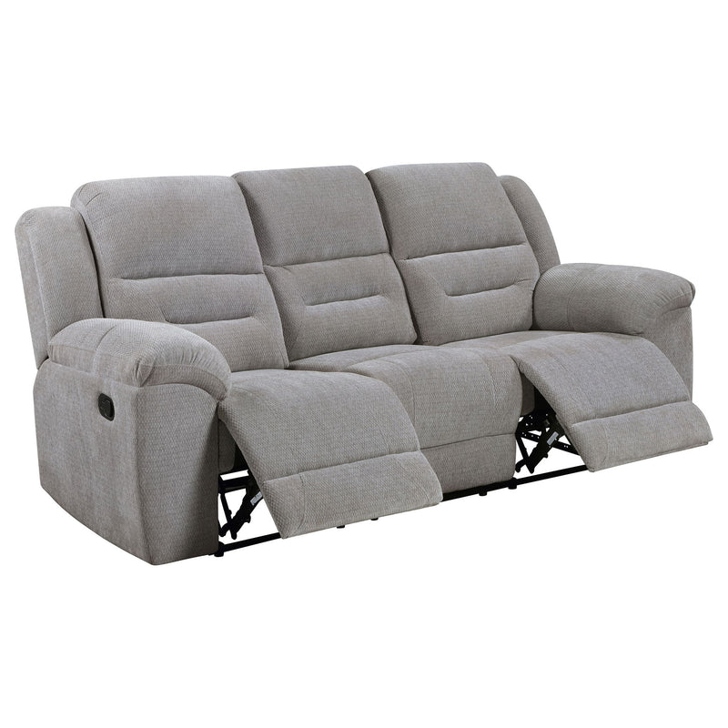 Sebring - Reclining Sofa With Manual Recline - Gray
