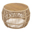 Round Side Table With Rope Frame