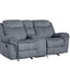Zubaida - Two Tone Recliner Loveseat With USB Port Console