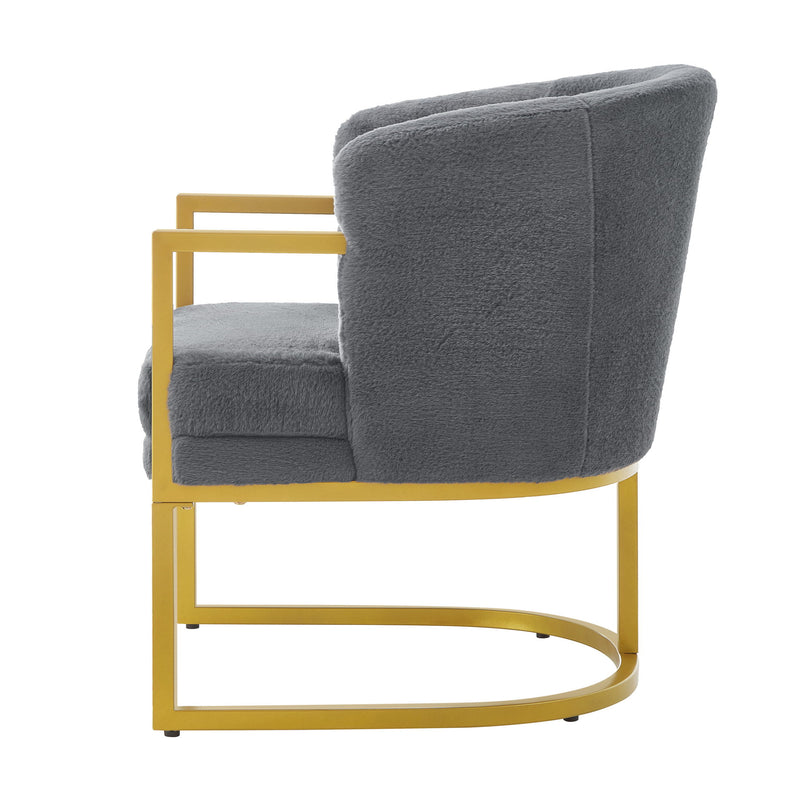 Upholstered Reading Accent Armchair For Living Room
