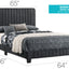 Channel Tufted Bed