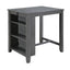 Graham - 3 Piece Small Space Counter Height Dining Table With Shelves And 2 Chairs (Set of 3)