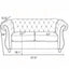Chesterfield Button Tufted Loveseat With Rolled Arms