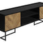 TV Stand, Console, Media Entertainment Center, Storage Cabinet, Modern - Black