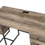 Desirre - Wirting Desk With USB Port - Oak
