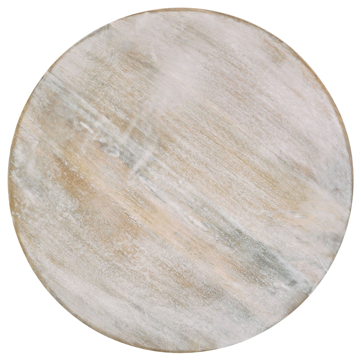 Pedestal Accent Table Elegant Round Top Table - Ivory