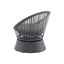 Modern Swivel Wicker Lounge Chair With Round Design