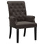 Norwich - Dining Arm Chair With Button Tufting And Rolled Top