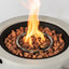 Propane Gas Fire Pit Bowl, 40000 Btu, Round For Outside - Gray