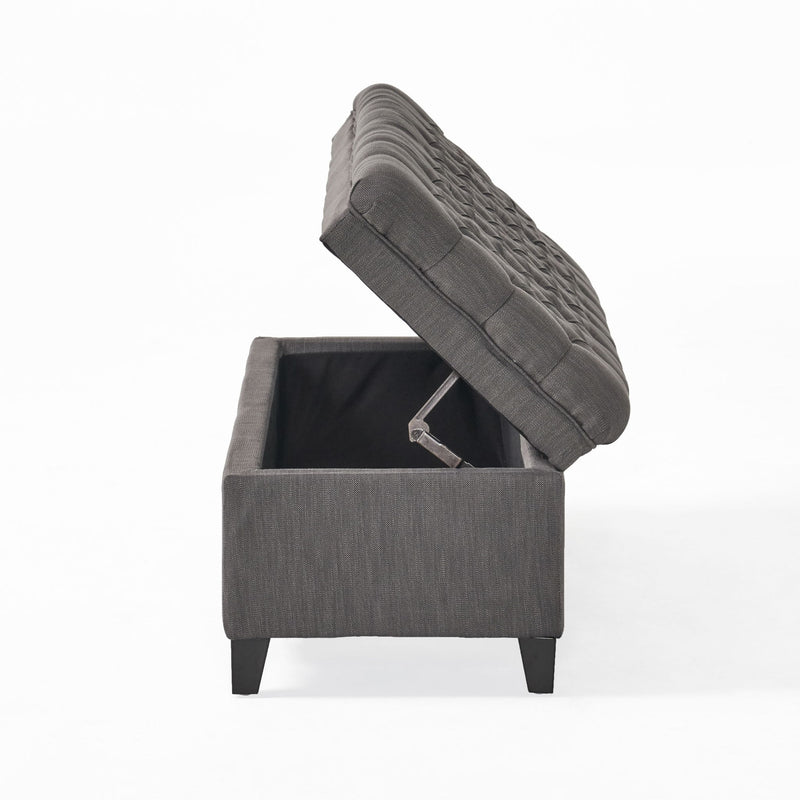 Juliana - Storage Ottoman With Birch Legs