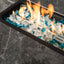 Outdoor Propane Fire Pit Table - Brown