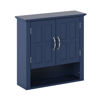 Multi Functional Wall Mounted Cabinet With Adjustable Shelves For Bathroom