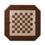 Bishop - Reversible Chess Checker Game Table With Game Tray (Chess Fingures Not Included) - Cherry
