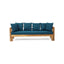 Outdoor Daybed With X-Shaped Panel Backrest And Armrests - Teak