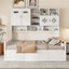 Daybed With All-In-One Cabinet And Shelf